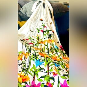 INC International Concepts White Halter Dress